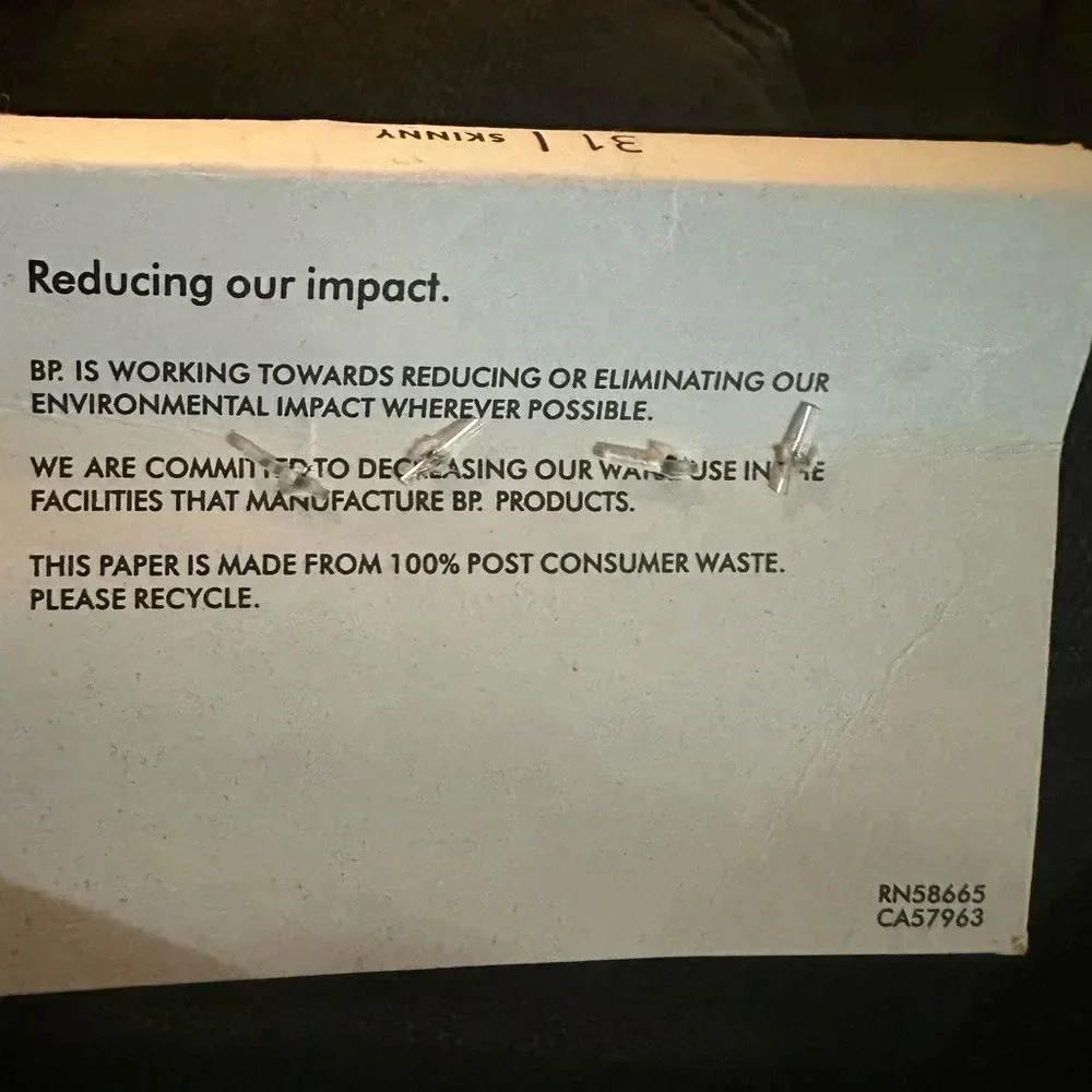 BP black paint splatter design jeans size 31/30 - Picture 8 of 10